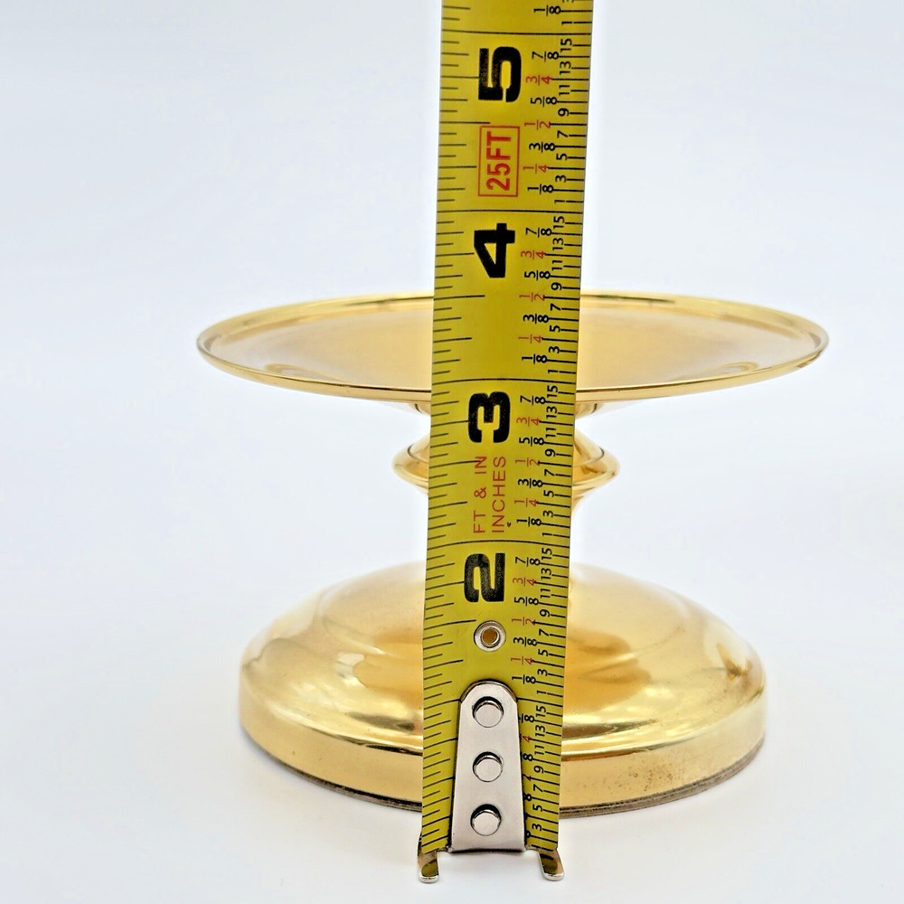 Vintage Copper Craft Brass Candlestick Holders Set Of 2 For 3-4" Pillar Candle - Picture 10 of 10